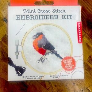 Cross stitch kit complete NIB Bird Embroidery